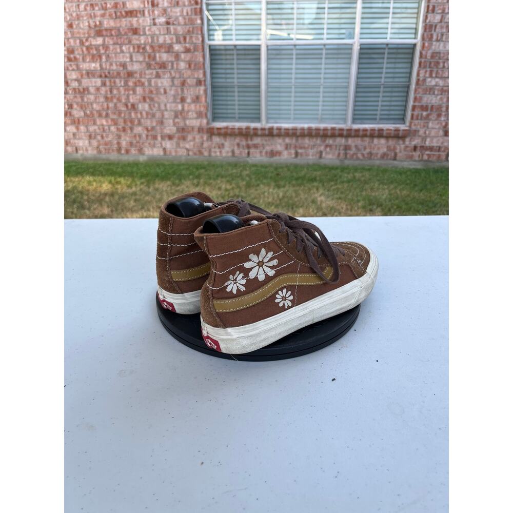 Womens Vans Painted Floral Sk8-Hi 38 Decon VR3 SF Size 7 Brown Tan - Picture 4 of 6